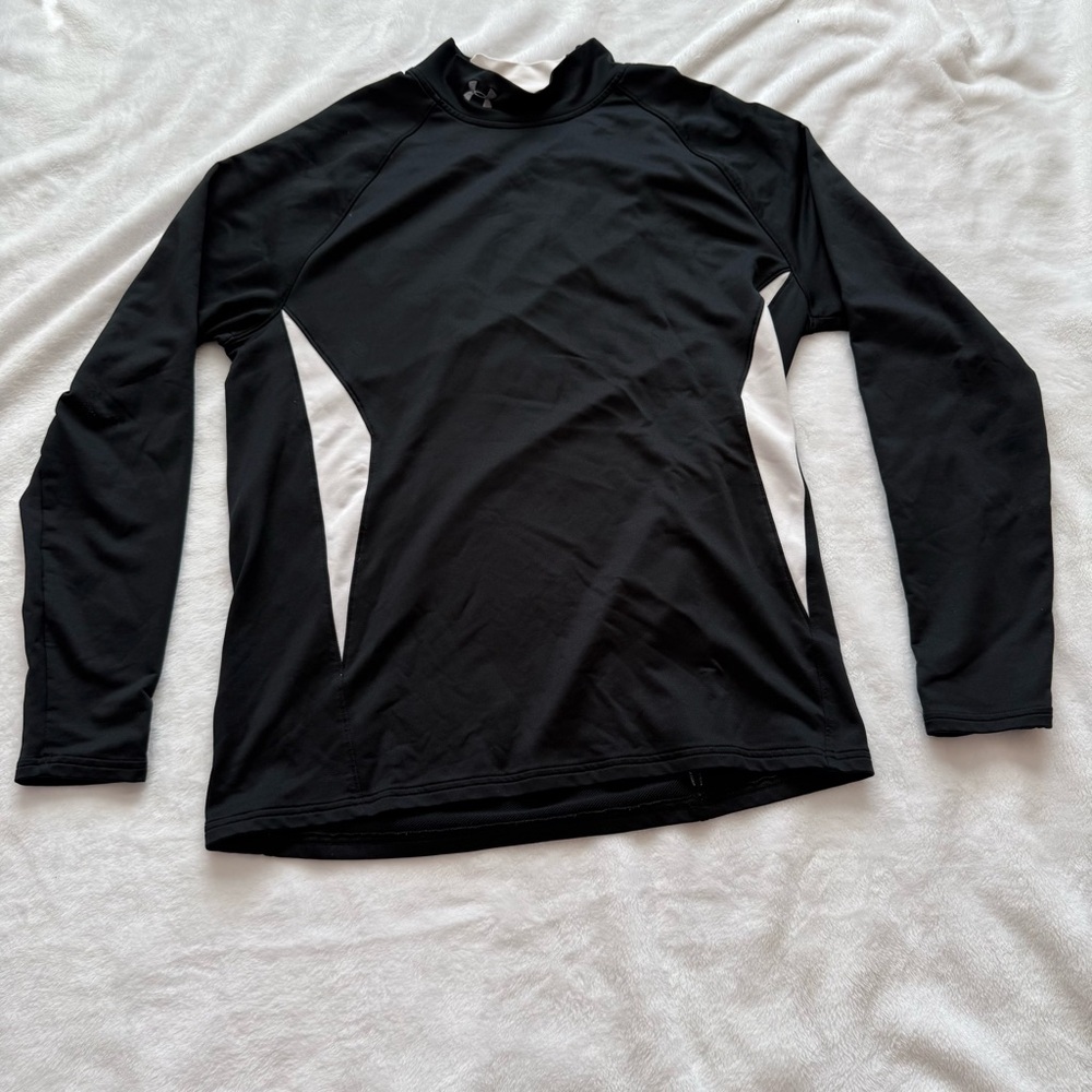 Under Armour Black and White Long Sleeve Tee